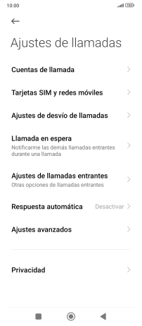 Pulsa Ajustes de desvío de llamadas.