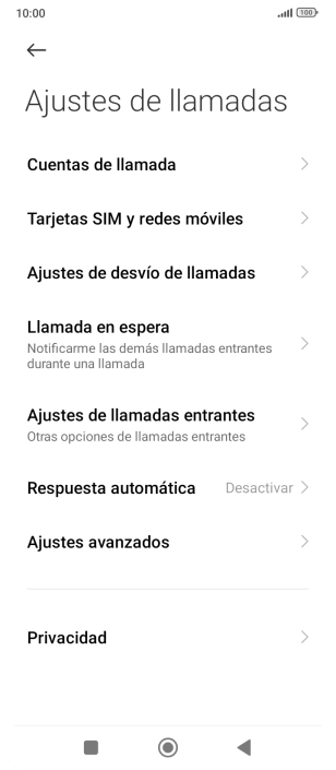 Pulsa Ajustes de desvío de llamadas.