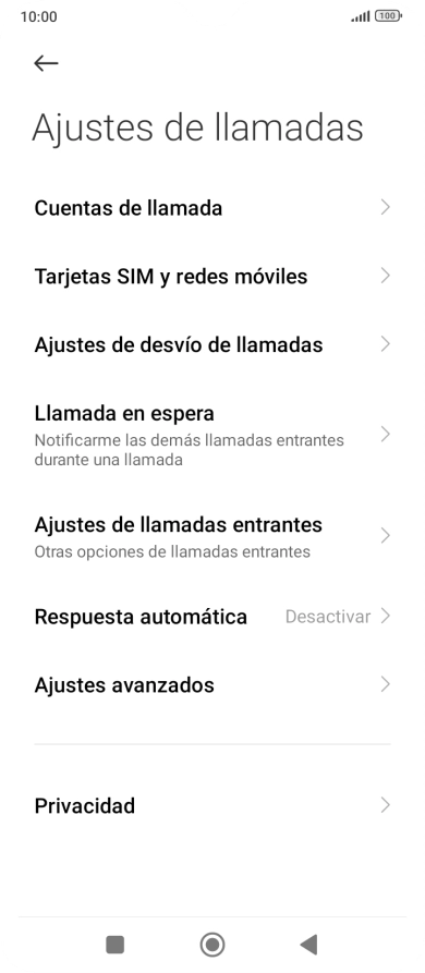 Pulsa Ajustes de desvío de llamadas.