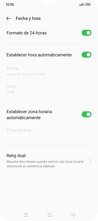 Pulsa la tecla de inicio para terminar y regresar a la pantalla de inicio.