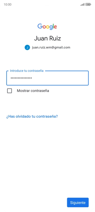 Pulsa Siguiente.