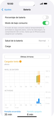 Desliza el dedo hacia arriba desde la parte inferior de la pantalla para terminar y volver a la pantalla de inicio.
