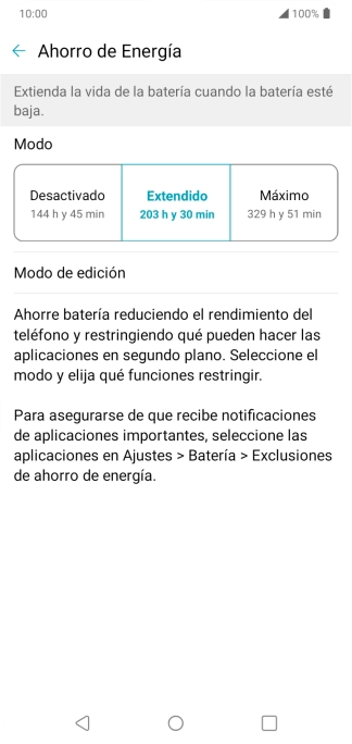 Pulsa la tecla de inicio para terminar y regresar a la pantalla de inicio.