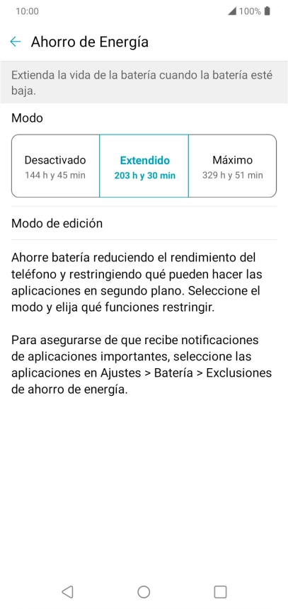 Pulsa la tecla de inicio para terminar y regresar a la pantalla de inicio.