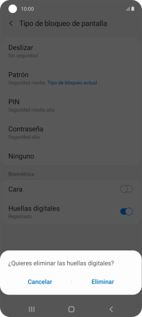 Pulsa Eliminar.