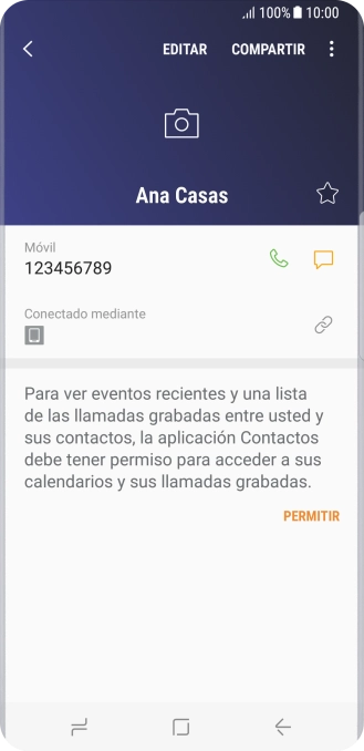 Pulsa la tecla de inicio para terminar y regresar a la pantalla de inicio.