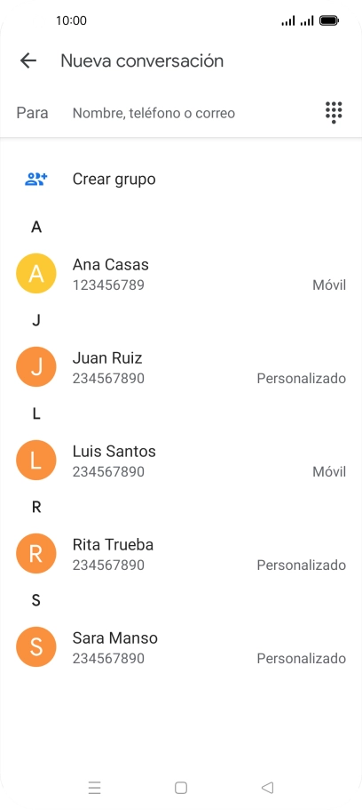 Pulsa en el campo junto a 