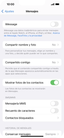 Pulsa el indicador junto a 