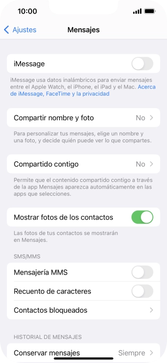 Pulsa el indicador junto a 