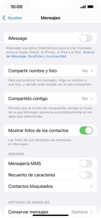 Pulsa el indicador junto a 