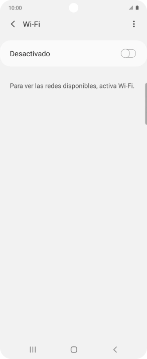 Pulsa el indicador para activar la función.