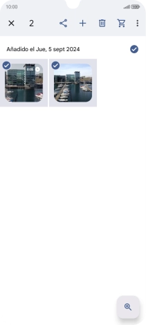 Pulsa el icono de compartir.