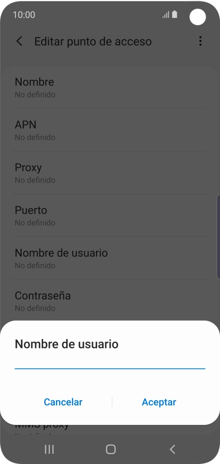 Introduce wap@wap y pulsa Aceptar.