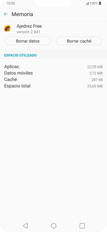 Pulsa Borrar caché.