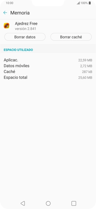 Pulsa Borrar caché.