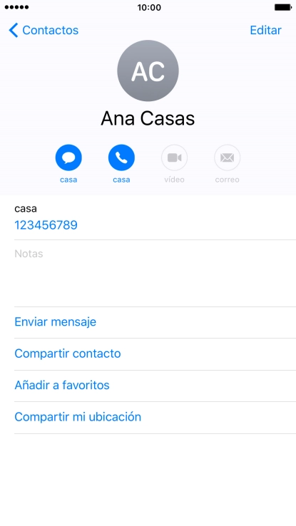 Pulsa la tecla de inicio para terminar y regresar a la pantalla de inicio.