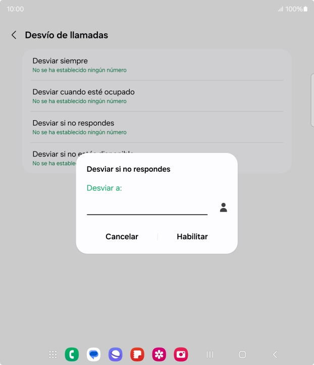 Introduce +34600132000 y pulsa Habilitar.