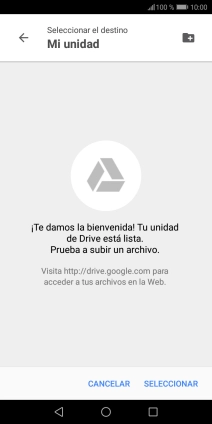 Si deseas crear una nueva carpeta, pulsa el icono de nueva carpeta y sigue las indicaciones de la pantalla para crearla.