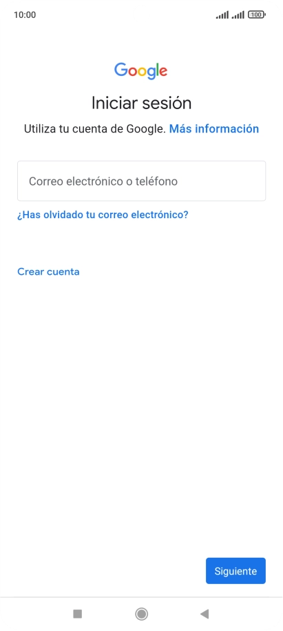 Si no tienes una cuenta de Google, pulsa Crear cuenta y sigue las indicaciones de la pantalla para ver cómo crear una cuenta nueva.