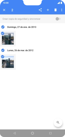 Pulsa el icono de compartir.