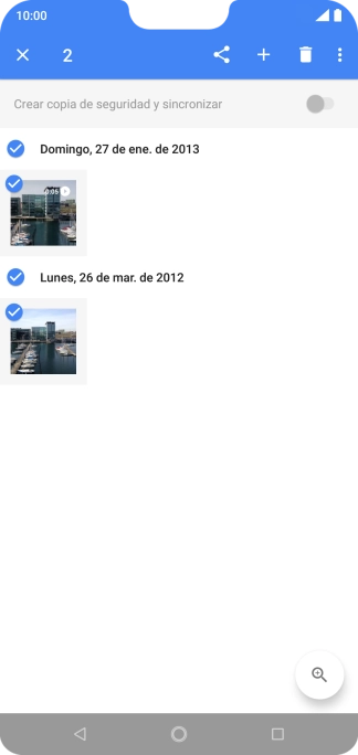 Pulsa el icono de compartir.