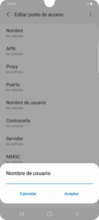 Introduce wap@wap y pulsa Aceptar.