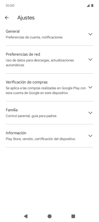 Pulsa Preferencias de red.