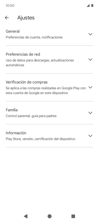 Pulsa Preferencias de red.