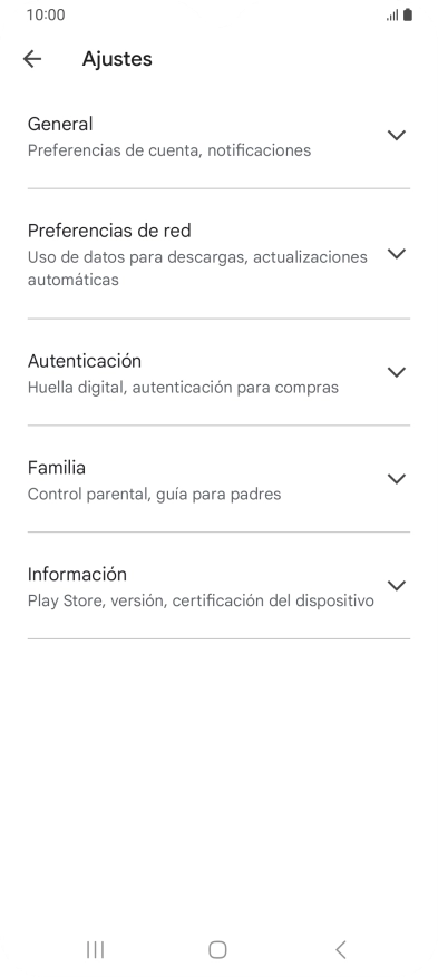 Pulsa Preferencias de red.