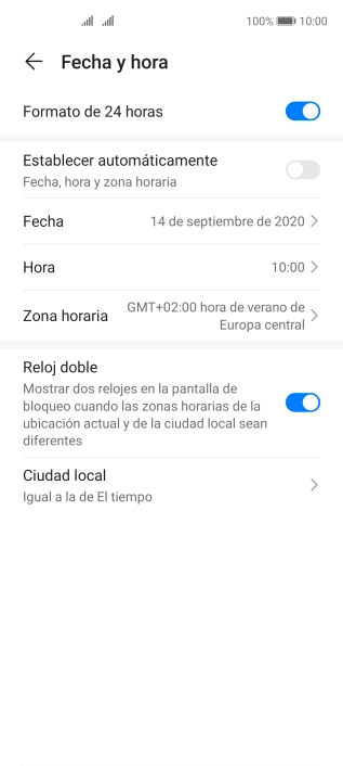 Pulsa el indicador junto a 
