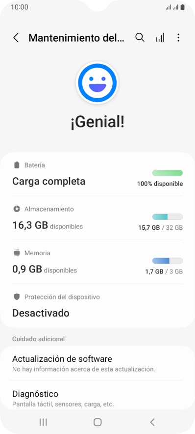 Pulsa Batería.