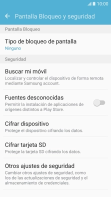 Pulsa Otros ajustes de seguridad.