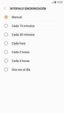 Pulsa el ajuste deseado.