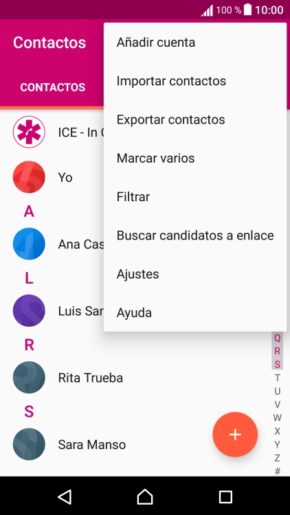 Pulsa Importar contactos.