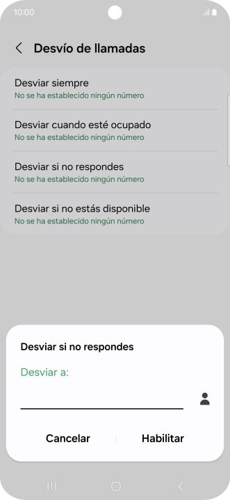 Introduce +34600132000 y pulsa Habilitar.