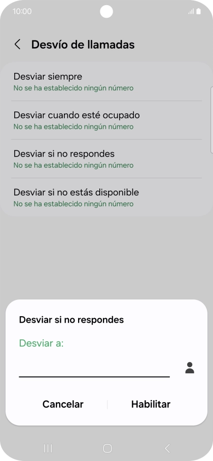 Introduce +34600132000 y pulsa Habilitar.