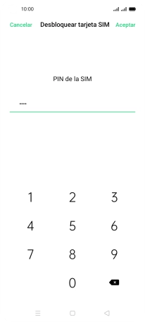 Introduce tu código PIN y pulsa Aceptar.