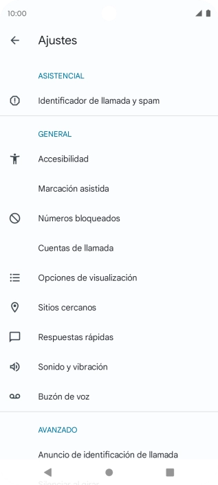 Pulsa Buzón de voz.