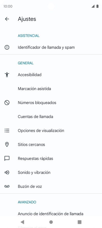 Pulsa Buzón de voz.