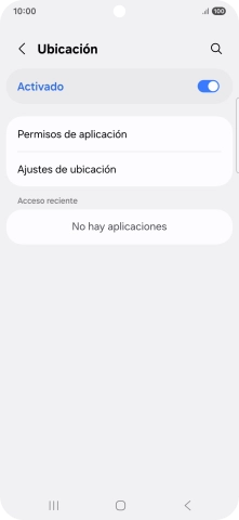 Pulsa Permisos de aplicación.