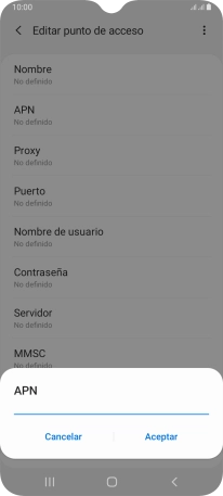 Introduce airtelwap.es y pulsa Aceptar.