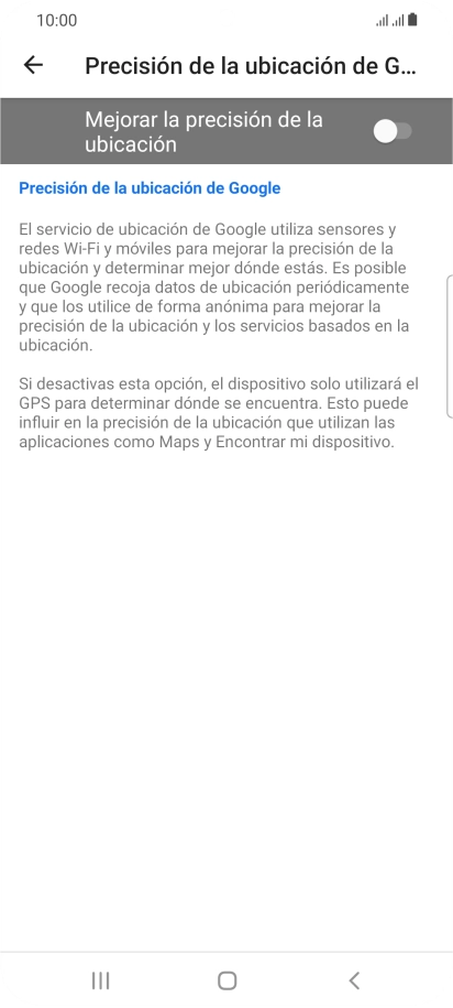 Pulsa el indicador junto a 