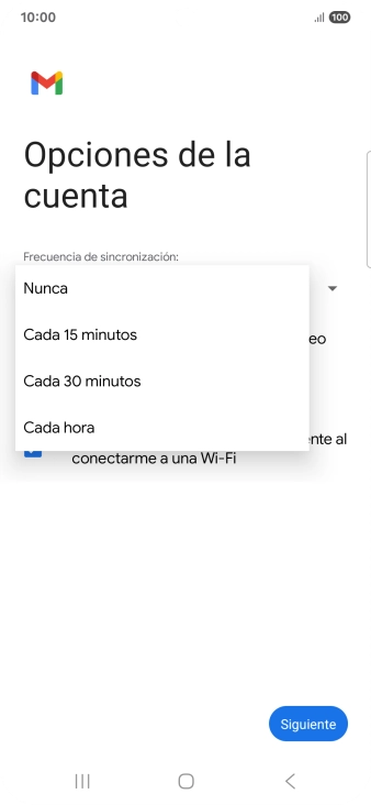 Pulsa el ajuste deseado.