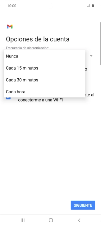 Pulsa el ajuste deseado.
