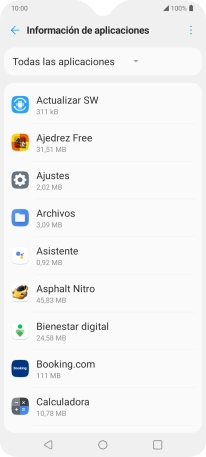 Pulsa la app deseada.