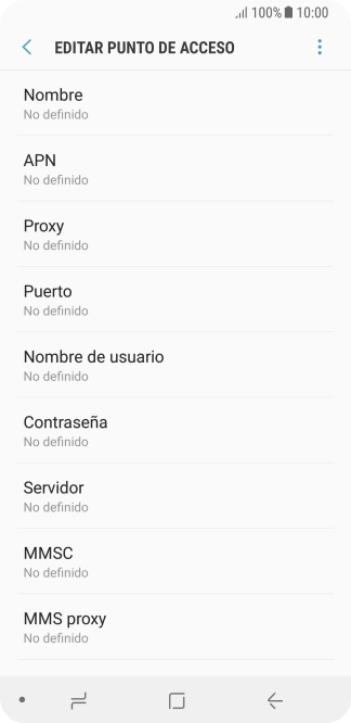 Pulsa Nombre.