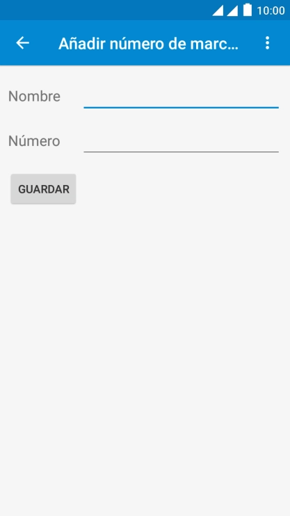 Pulsa en el campo junto a 