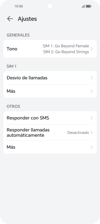 Pulsa Desvío de llamadas.