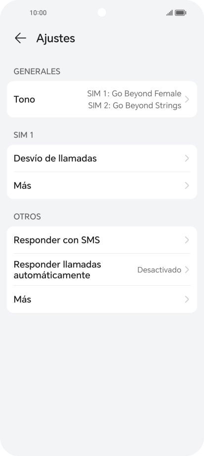 Pulsa Desvío de llamadas.