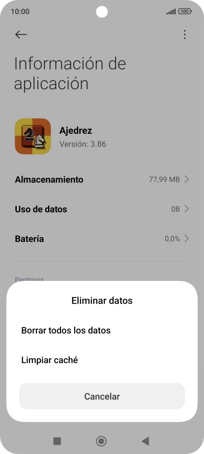 Pulsa Limpiar caché.